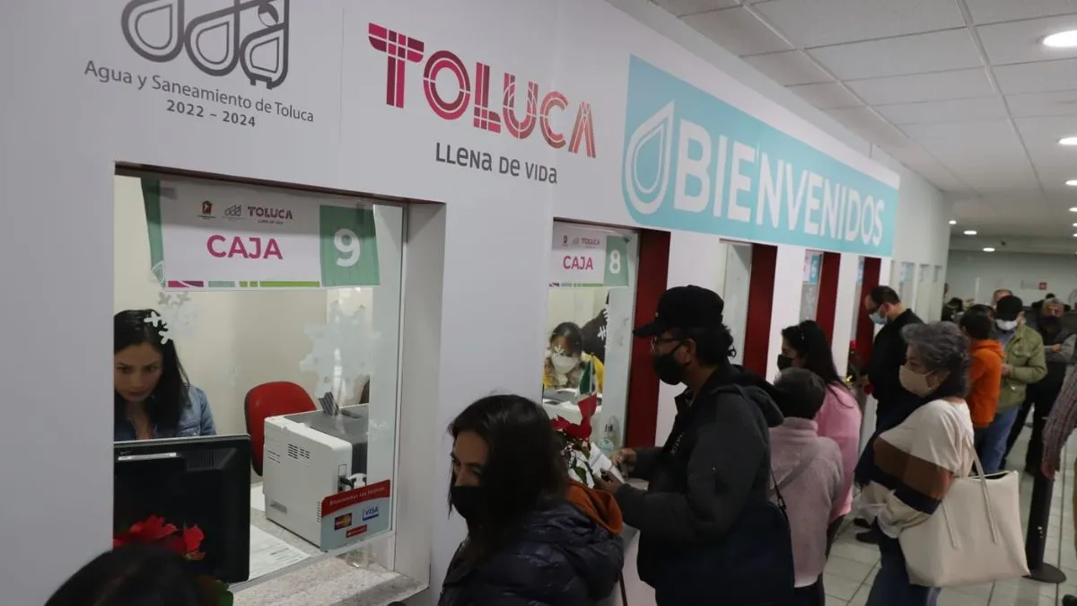 Toluca anuncia estímulos para pago de agua y predial