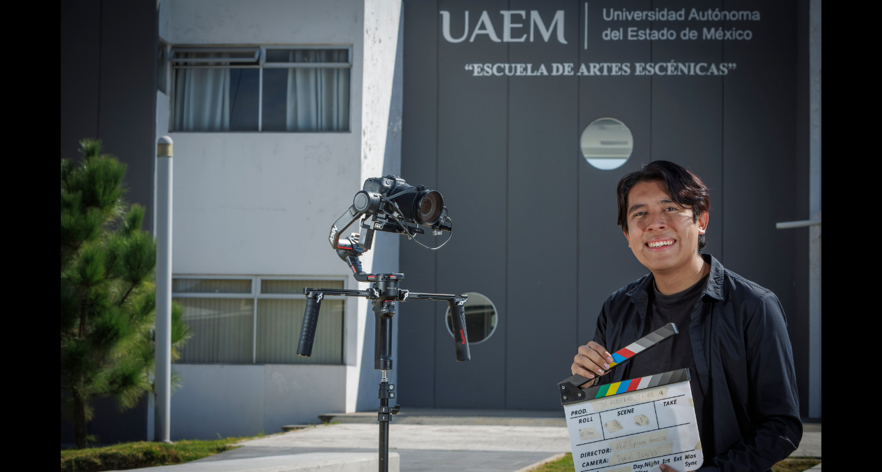 Abel Cipriano García, cineasta joven egresado de la UAEMex 