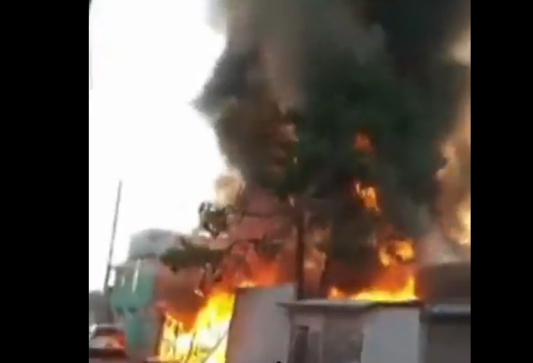 Tultepec: Se incendia taller clandestino de pirotecnia