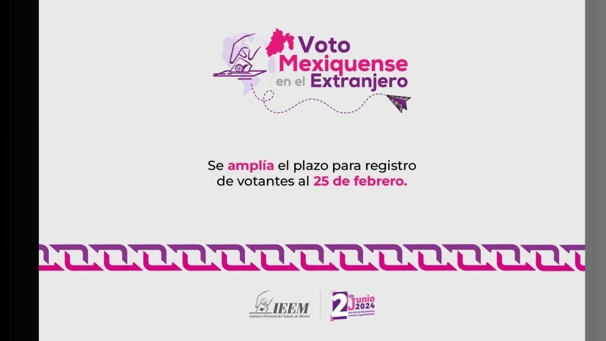 Elecciones 2024: Registro para voto mexiquense en el extranjero