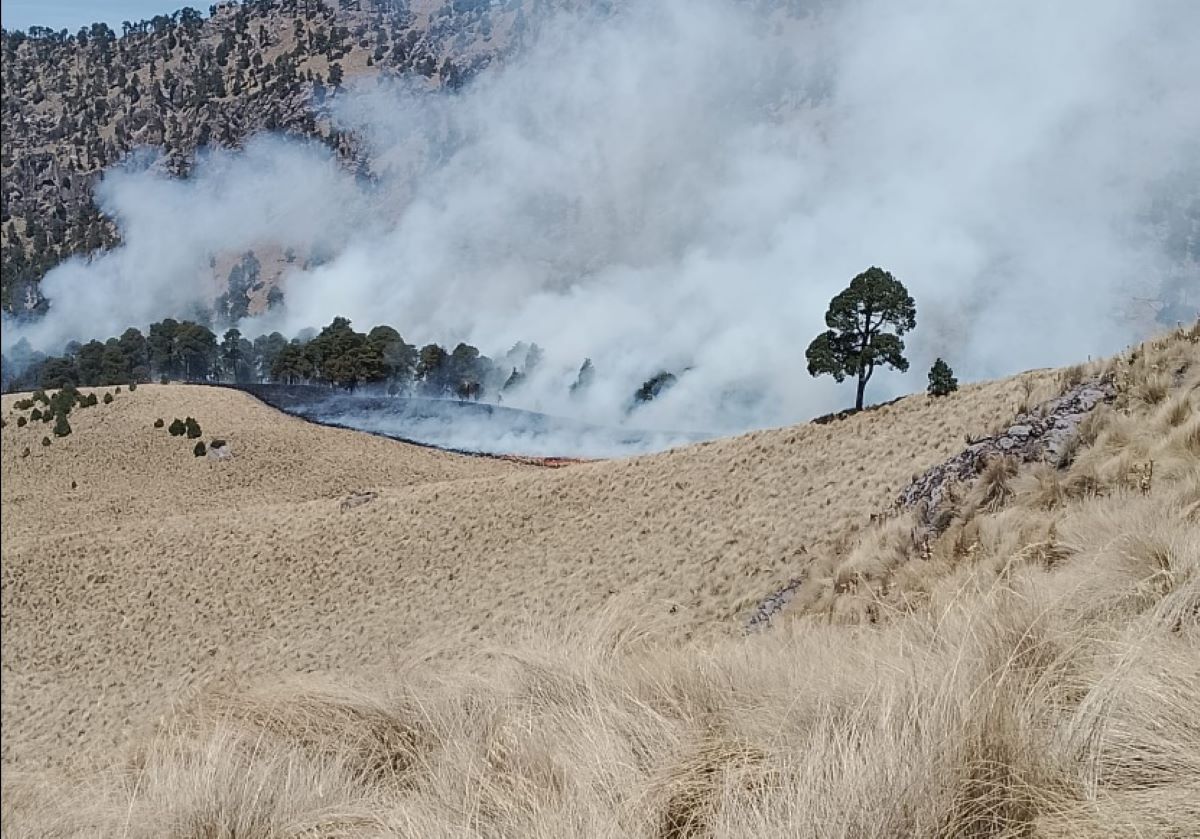 Se registra incendio en el Parque Izta-Popo; lo cierran