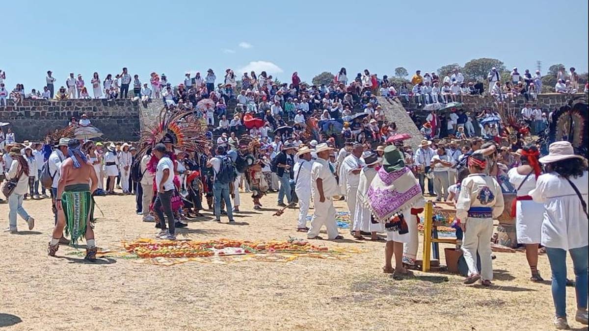 Teotenango: Nahuas reciben la primavera en zona arqueológica