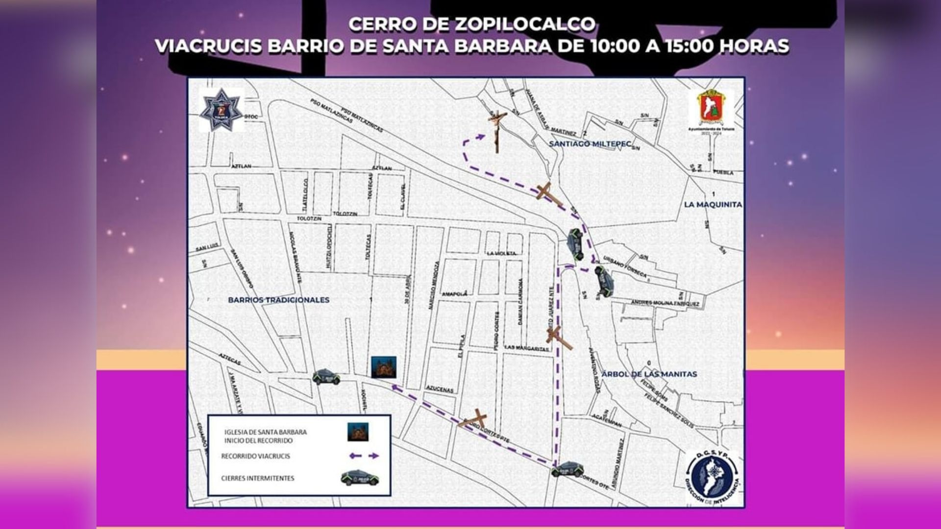 ¡Atención Toluca! Habrá cierre de calles este Viernes 29 de Marzo