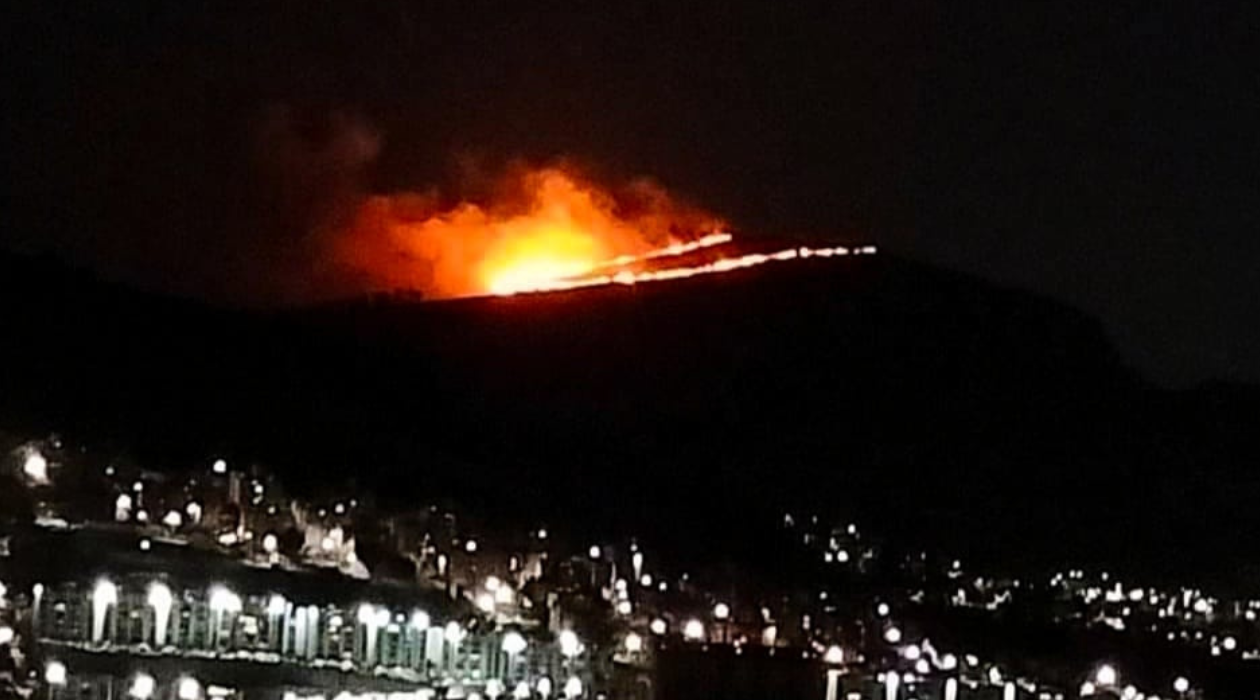 Se incendia reserva ecológica de la Sierra de Guadalupe