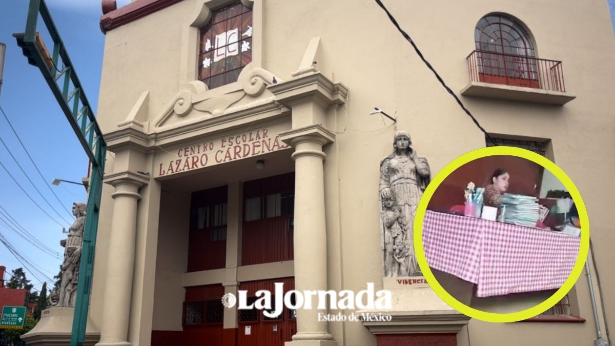 Toluca: Padres de familia de la primaria “Lázaro Cárdenas” se reúnen para atender caso de maestra