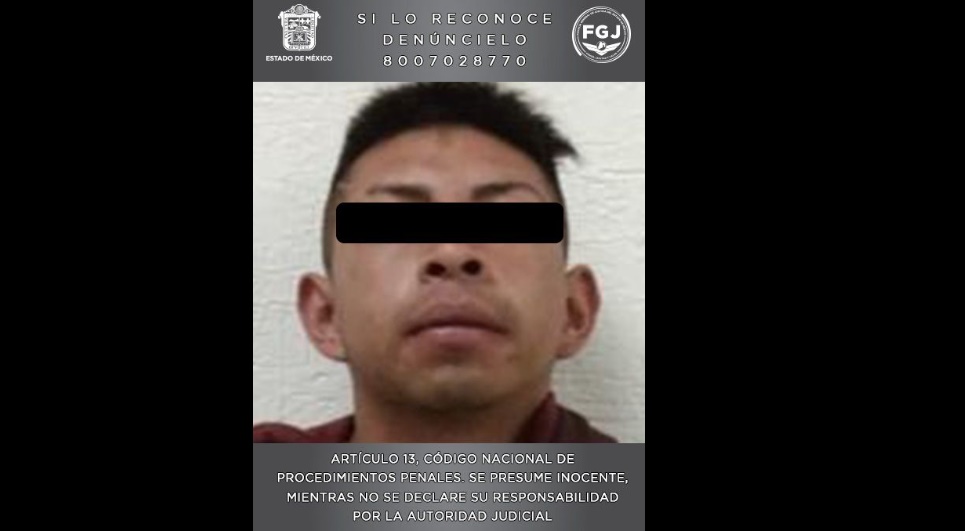 Según la información que se dio, el detenido fue identificado como Juan Pablo "N" y se le señala por su probable participación en delitos contra el ambiente. Foto: Fiscalía Edomex