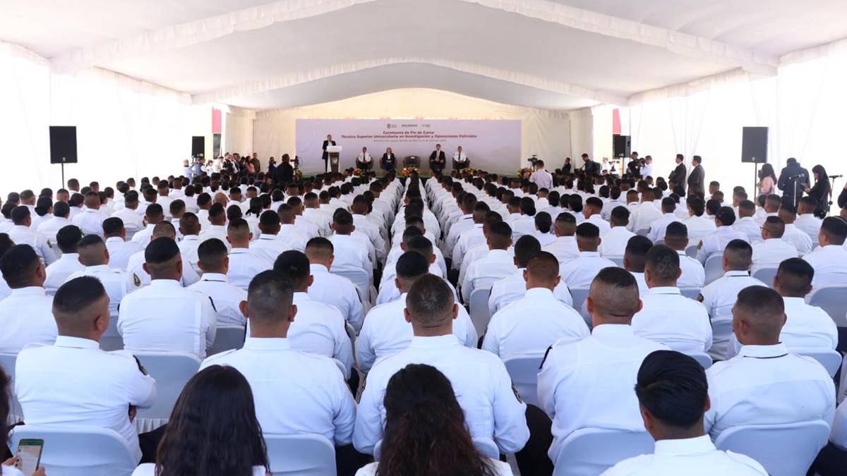 Secretaría de Seguridad del Edomex realiza ceremonia de graduación