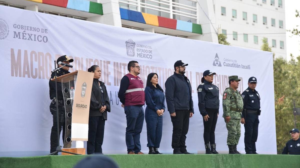 Cuautitlán Izcalli: realizan macro despliegue de seguridad interinstitucional