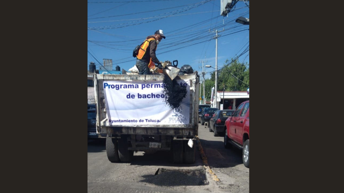 Toluca: Bacheo en calles será nocturno