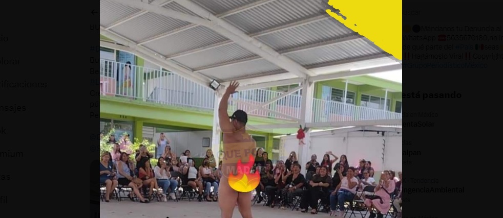 Tultepec: ¡Faltó la de Denise de Kalafe! Escuela festeja a madres con stripper