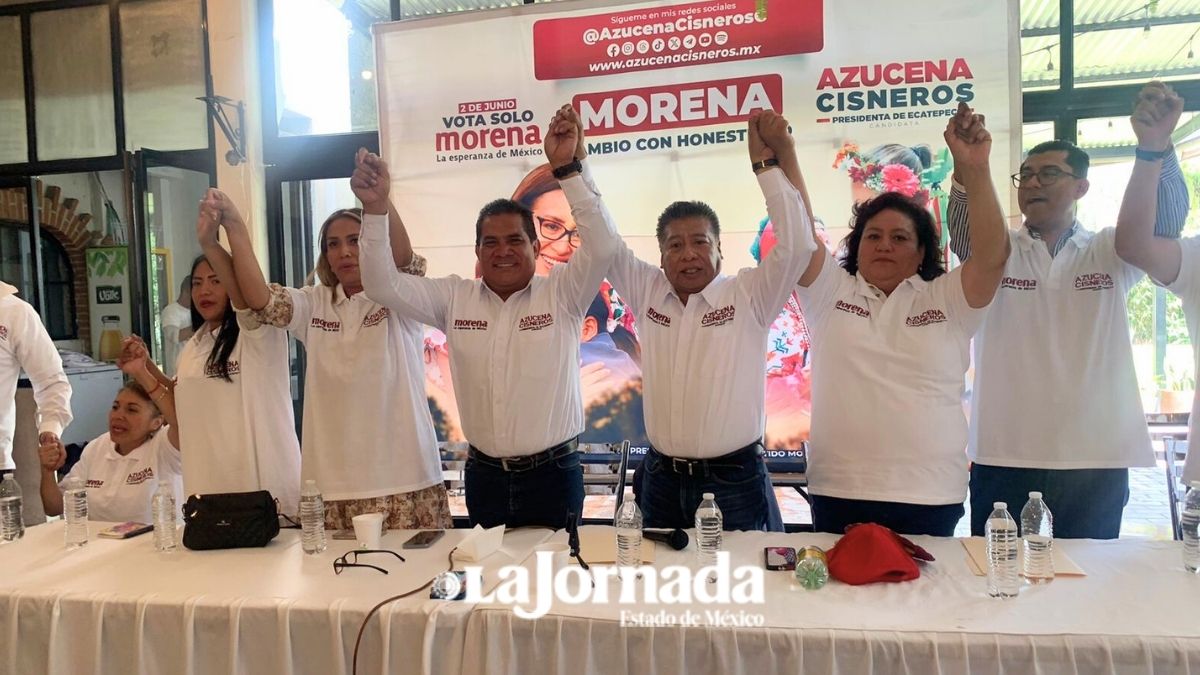 Ecatepec: candidatas a diputadas del PT y MC se suman a Azucena Cisneros