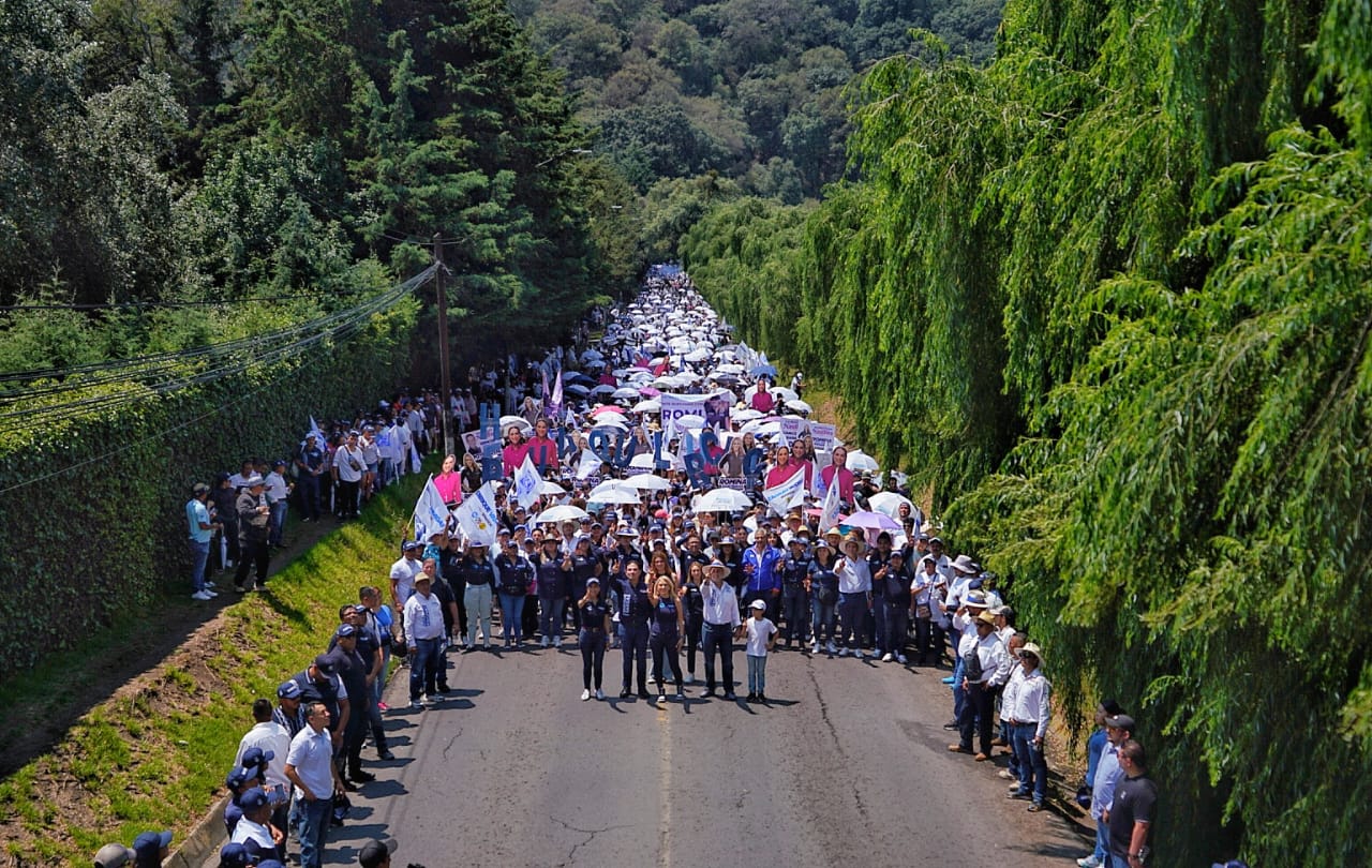 Enrique Vargas encabeza caminata en Huixquilucan