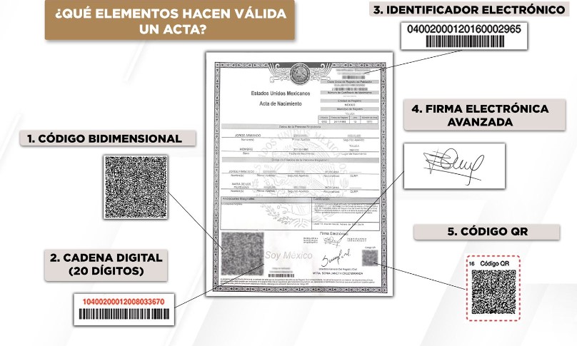 Las actas de nacimiento en papel bond son aceptadas como documentos oficiales. Foto: Especial