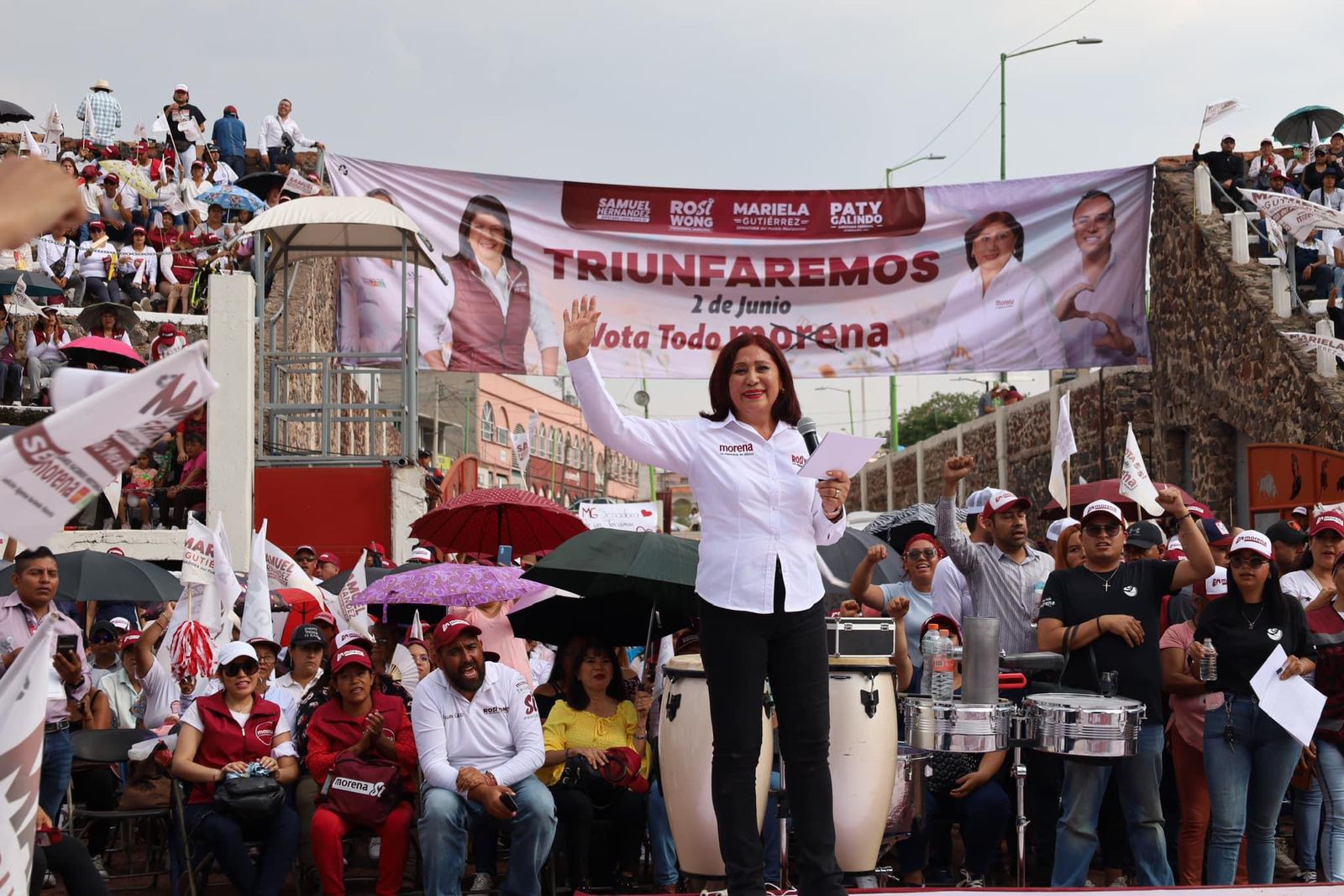 Rosi Wong y Aarón Urbina van por la alcaldía de Tecámac