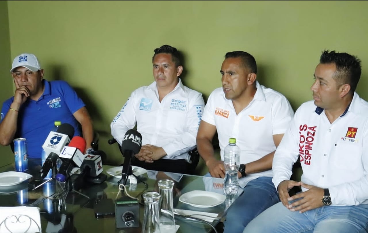 Tlalmanalco: Candidatos conformaron frente contra Presidente Municipal