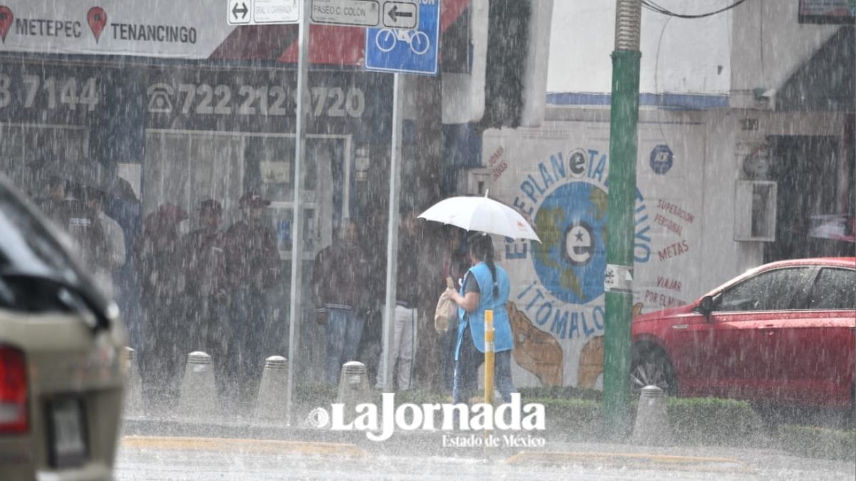 Edomex: Se mantendrán lluvias constantes durante agosto