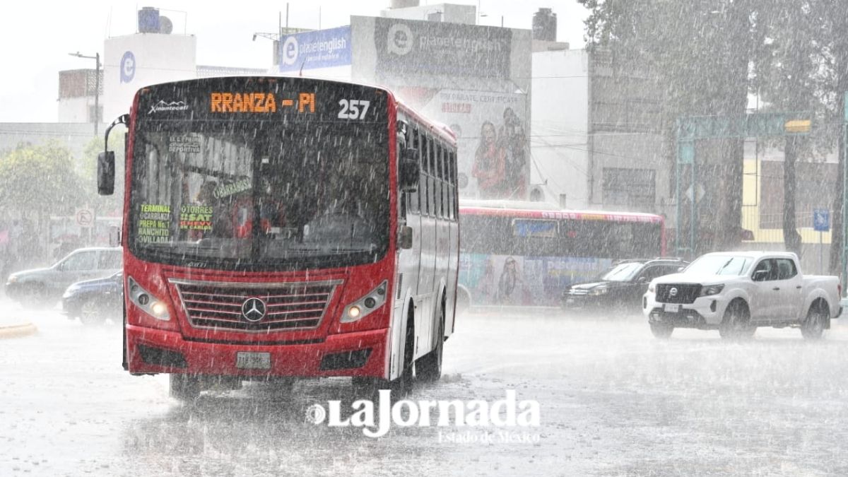 Edomex: Pronostican lluvias fuertes la noche de este jueves