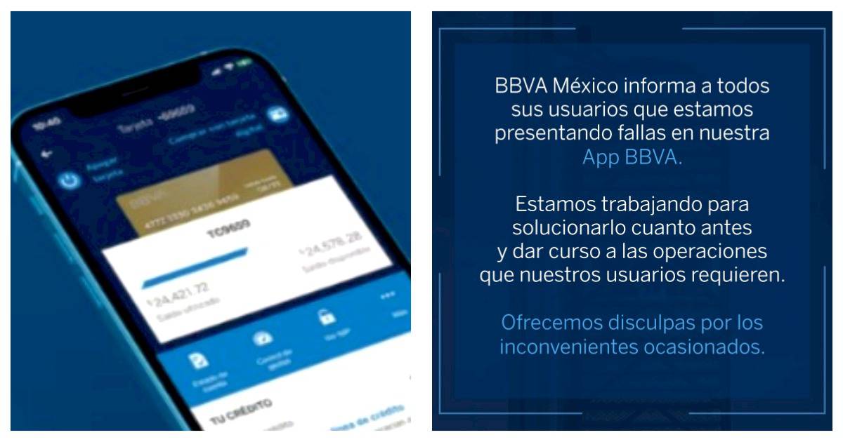 No eres tú es la app, BBVA presenta fallas en plena quincena