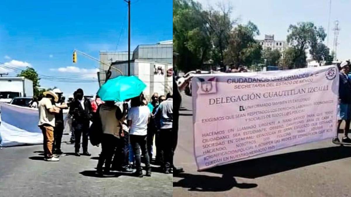 Bloquean policías avenida Constitución en demanda de incremento salarial