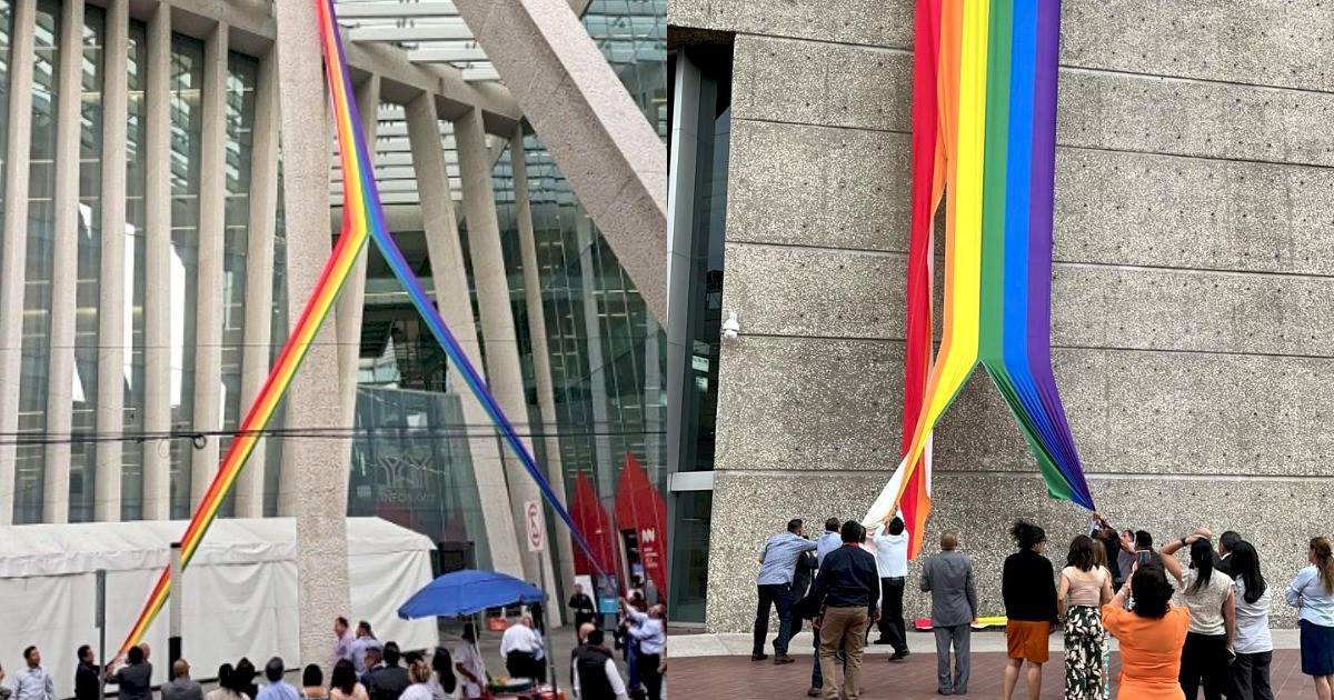 VIDEO: Rompen bandera LGBTQ+ en el Infonavit; gobierno federal y organismos condenan el acto