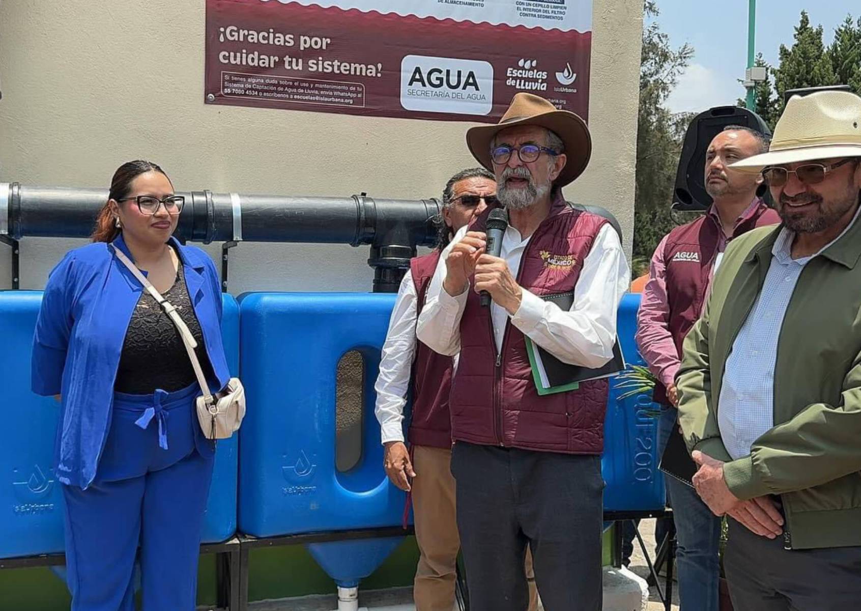 Suman 110 escuelas públicas con sistemas de captación de agua pluvial en el Edomex