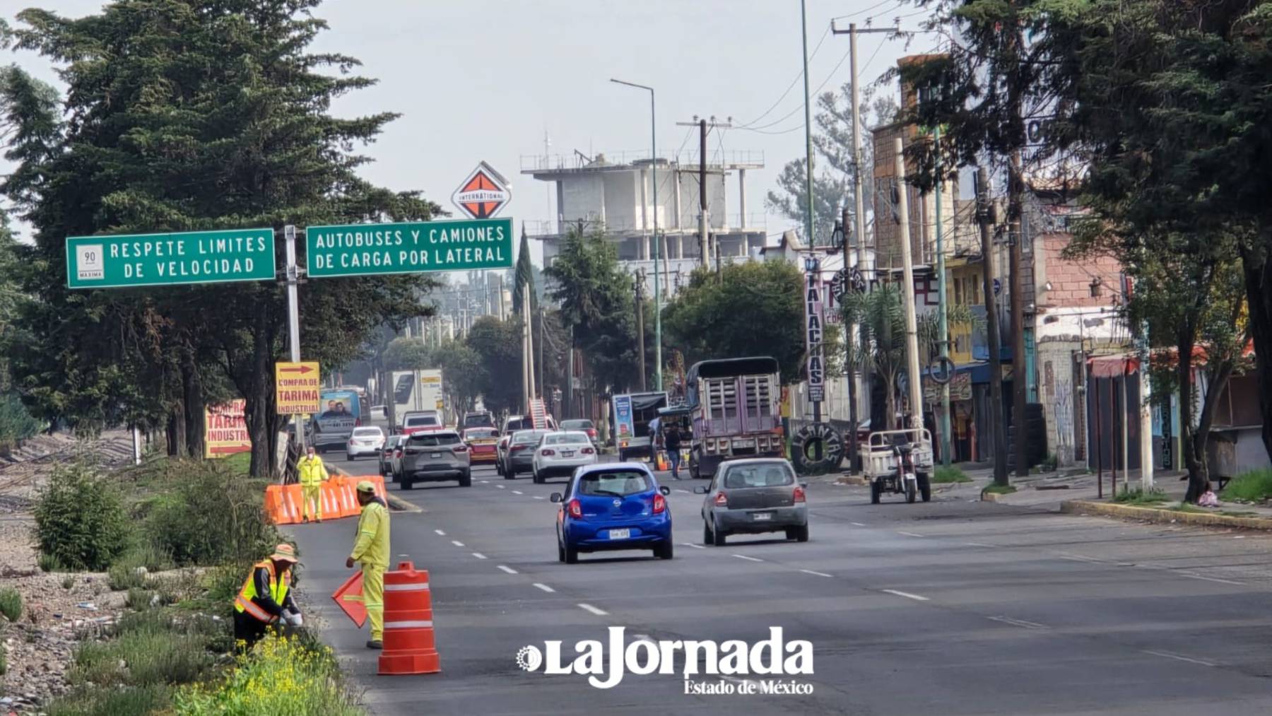 Inician los cortes viales en la Toluca-Palmillas hacia carriles centrales