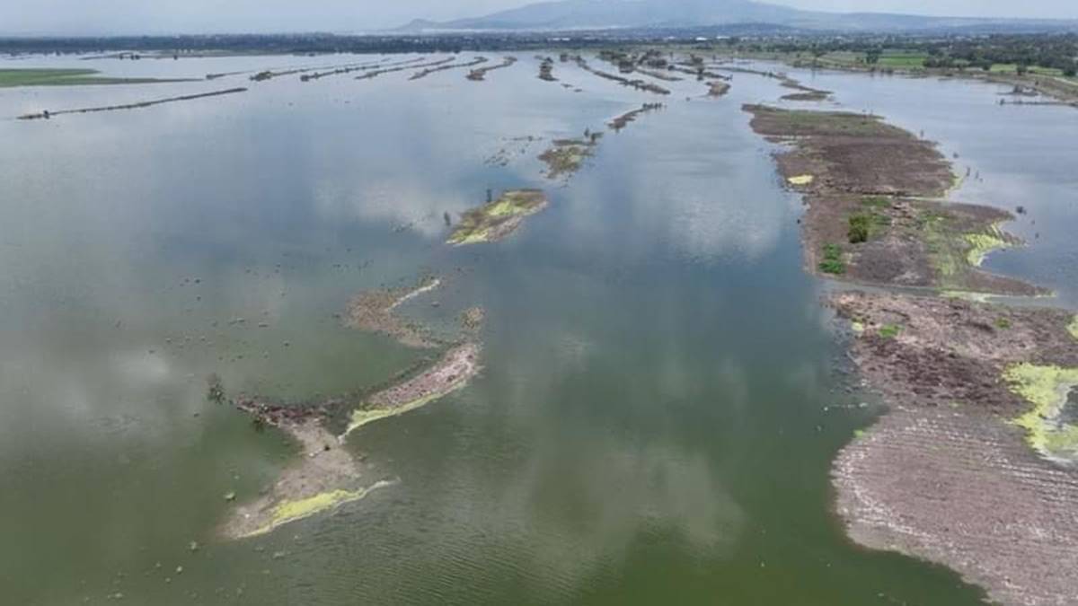 Laguna de Zumpango suma 23 millones de metros cúbicos de agua (23 por ciento)