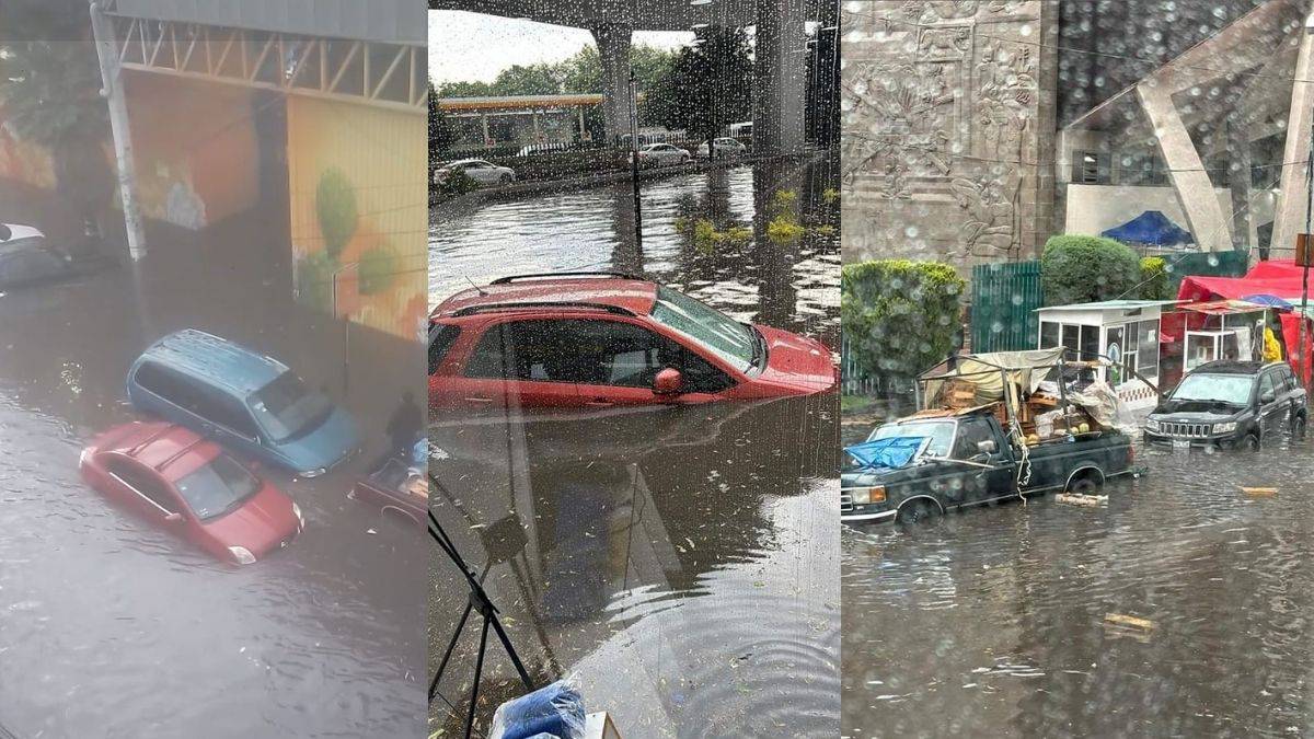 Naucalpan: lluvia genera encharcamientos de hasta 40 centímetros