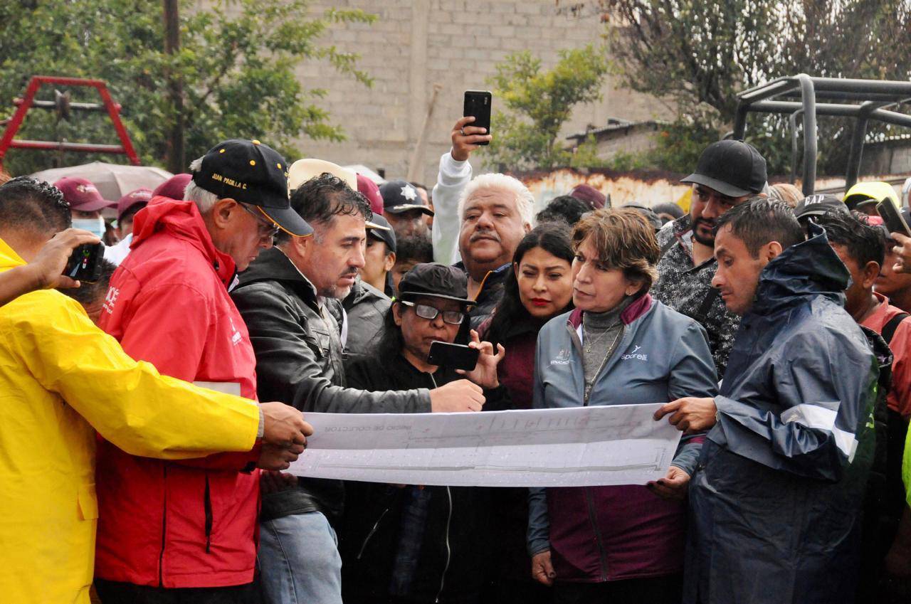 Chalco: Delfina Gómez refrenda apoyo a familias de afectadas por lluvias