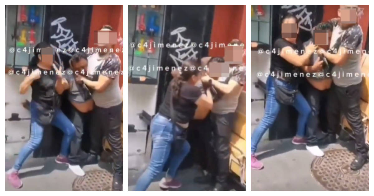 VIDEO: Mujer somete y golpea a ladrón de Plaza de la Tecnología en CDMX para entregarlo a la policía