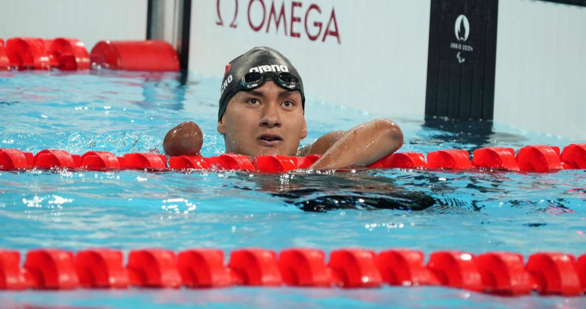 Ángel Camacho logró ganar la medalla de bronce en los 100 metros libre sde natación en los Juegos Paralímpicos París 2024.