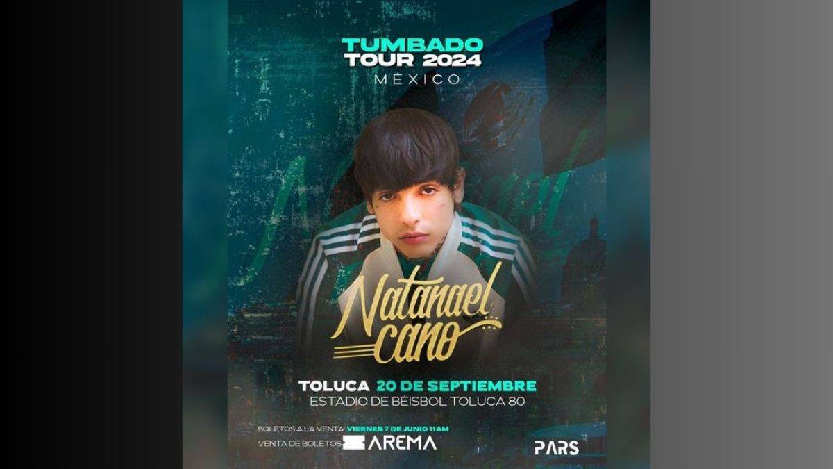 Anuncian concierto de Natanael Cano en estadio de beisbol “Toluca 80”