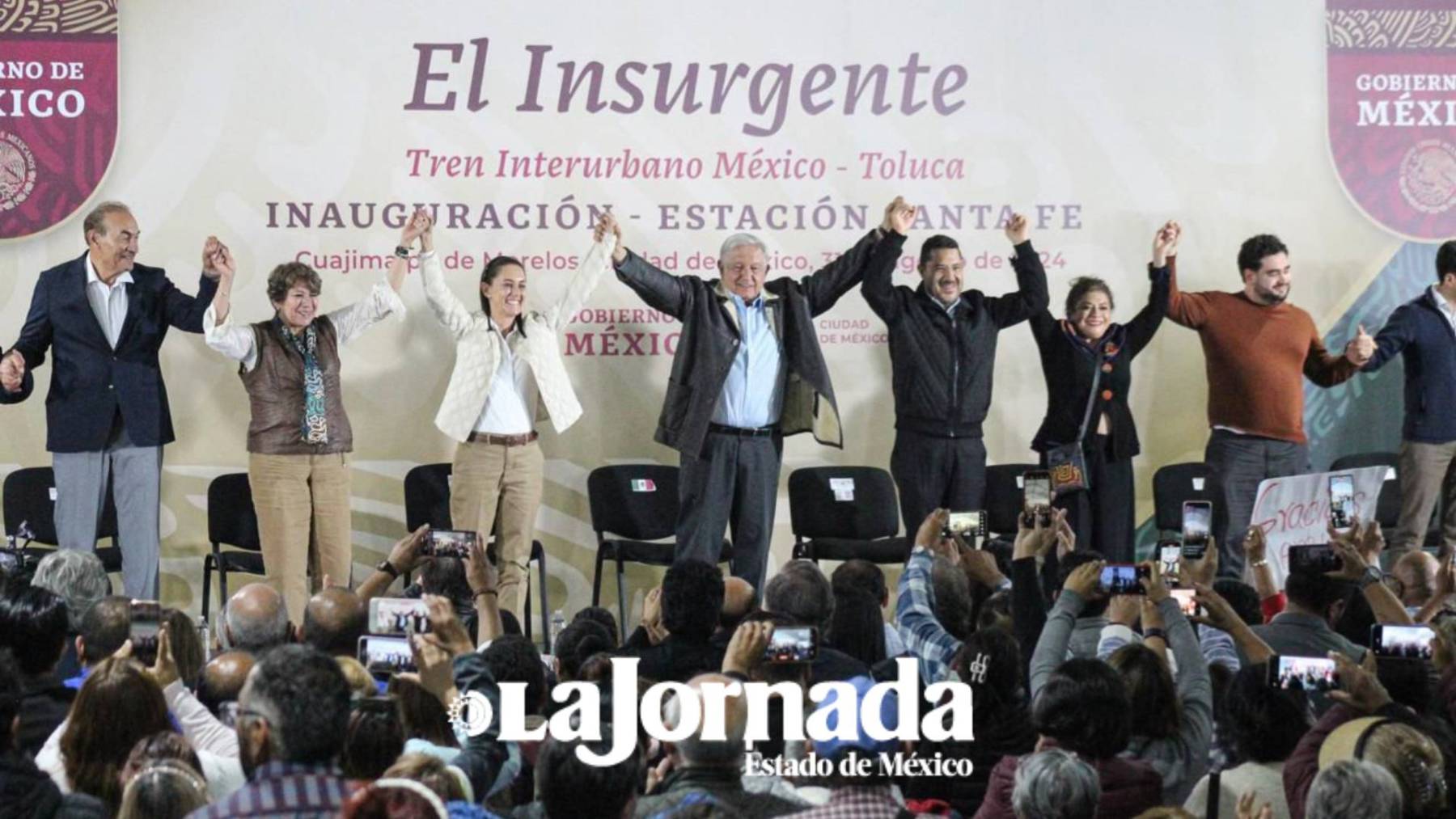 Inauguran segunda etapa del “Insurgente”, “unirá más a CDMX y Edomex: Delfina Gómez Álvarez