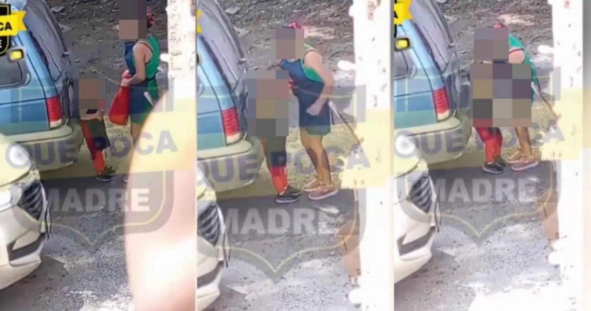 Captan en VIDEO a mujer golpeando con el puño cerrado a niño de 4 años en Ecatepec