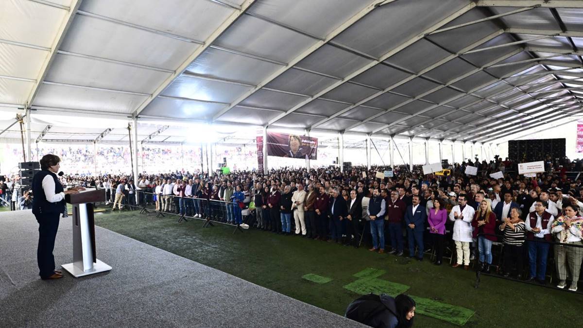 Delfina Gómez despide a AMLO con palabras de gratitud