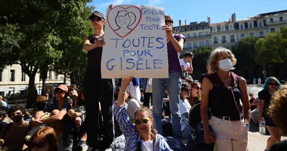 "Todas somos Gisèle", así salieron a marchar en Francia, mujer que era drogada por su marido