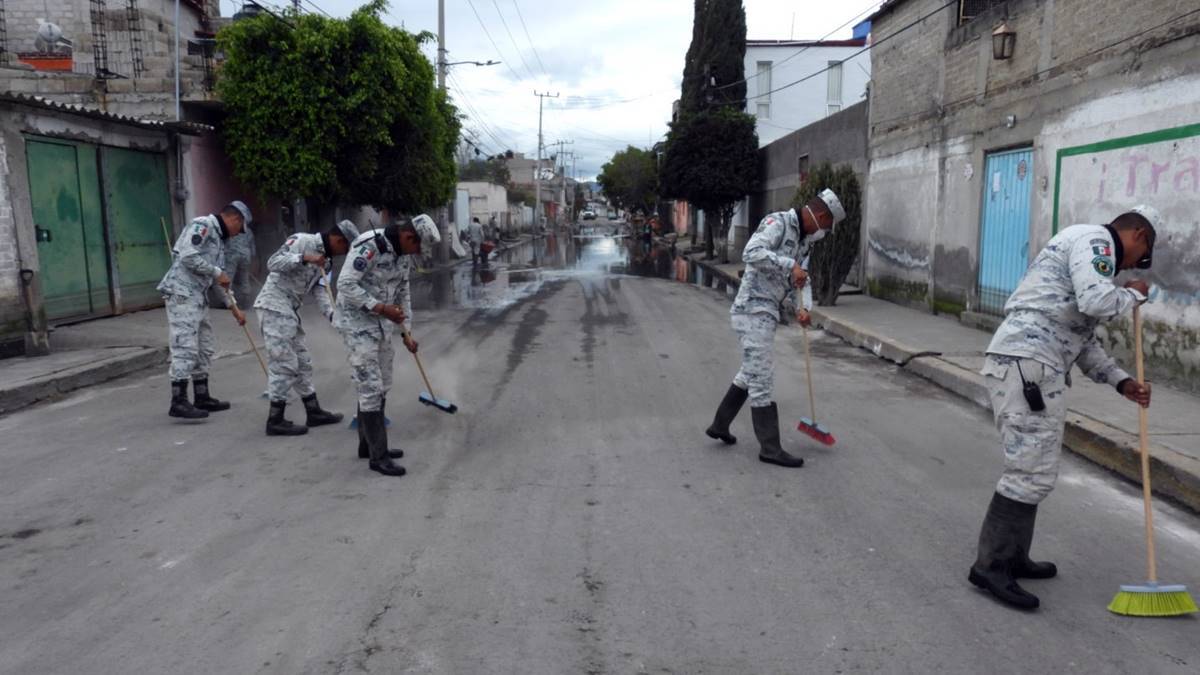 Activan programa de limpieza y sanitización en Chalco