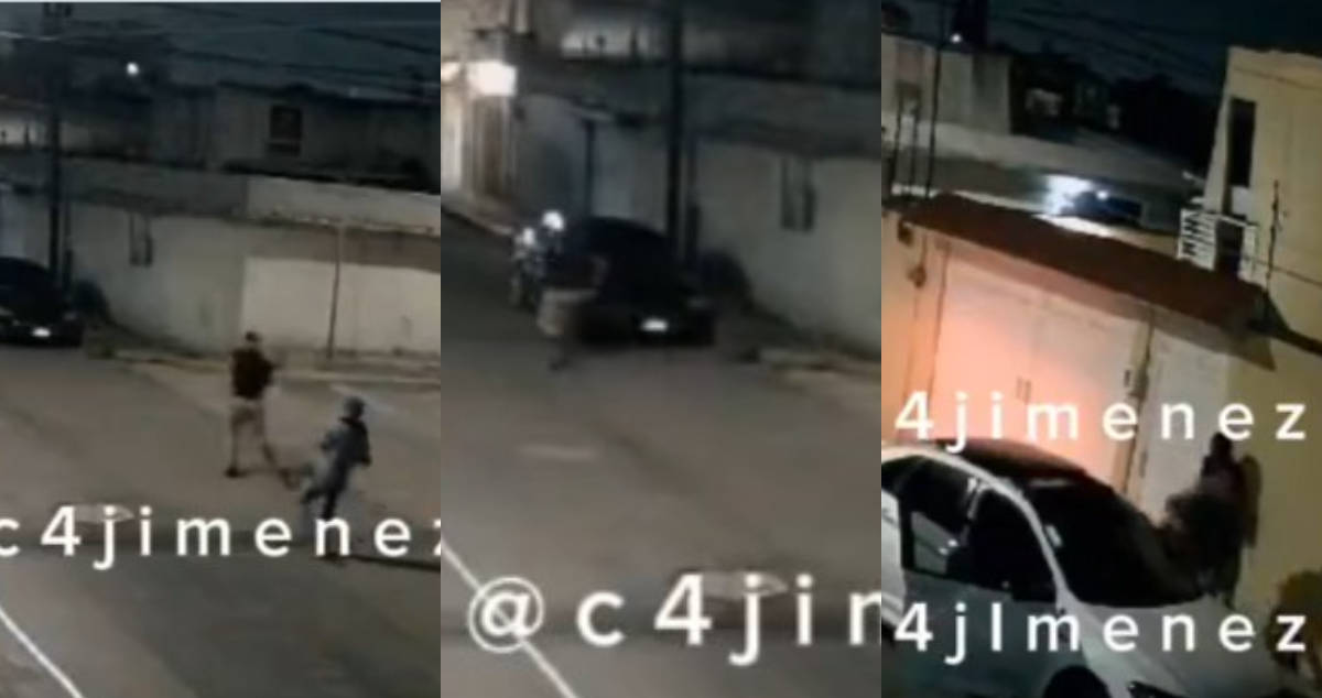 [VIDEO] Durante asalto hombre corre y abandona a su novia con ladrones armados