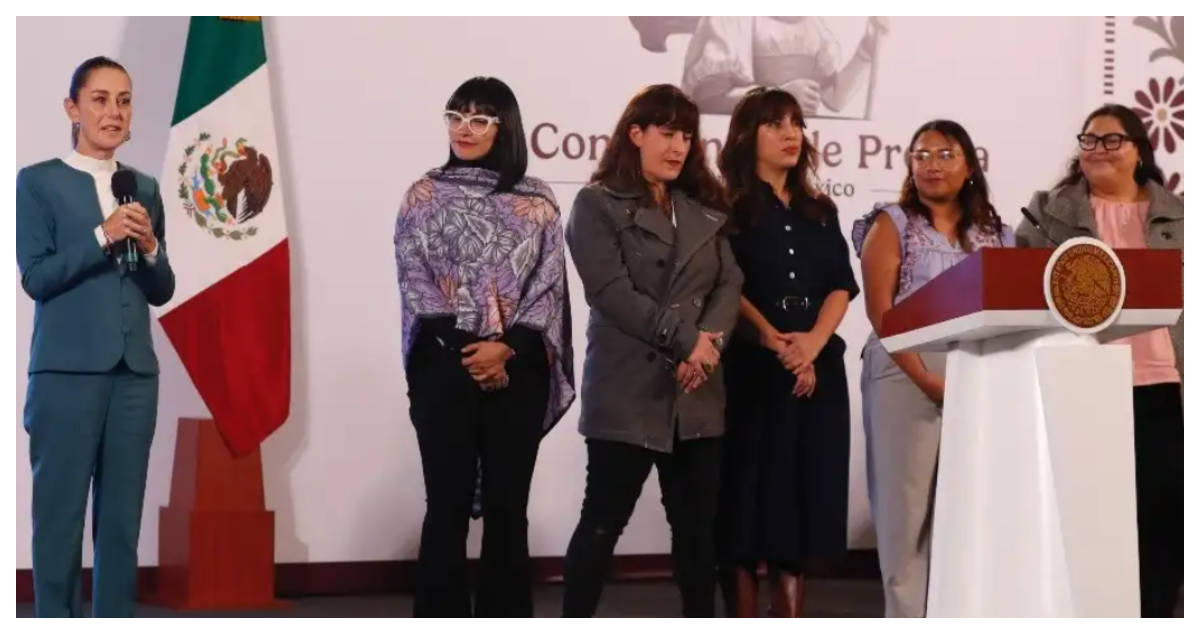 Sheinbaum presenta iniciativas de reformas en apoyo y protección a mujeres