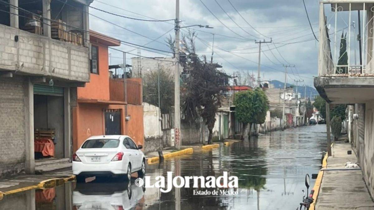 Vecinos de Chalco de la zona cero nuevamente anegados