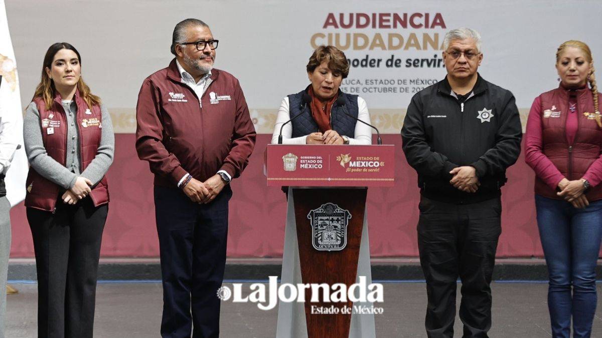 Agua y trabajo principal demanda en audiencias ciudadanas: Delfina Gómez