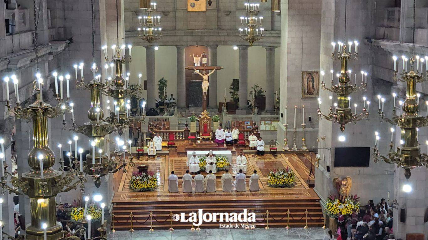 Arquidiócesis de Toluca celebró su quinto aniversario en Catedral