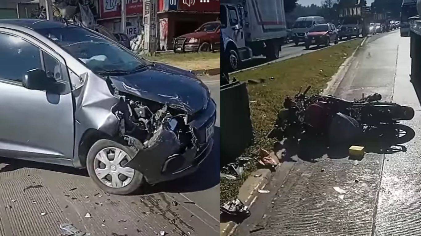 Ecatepec: Se reporta accidente en Avenida Central