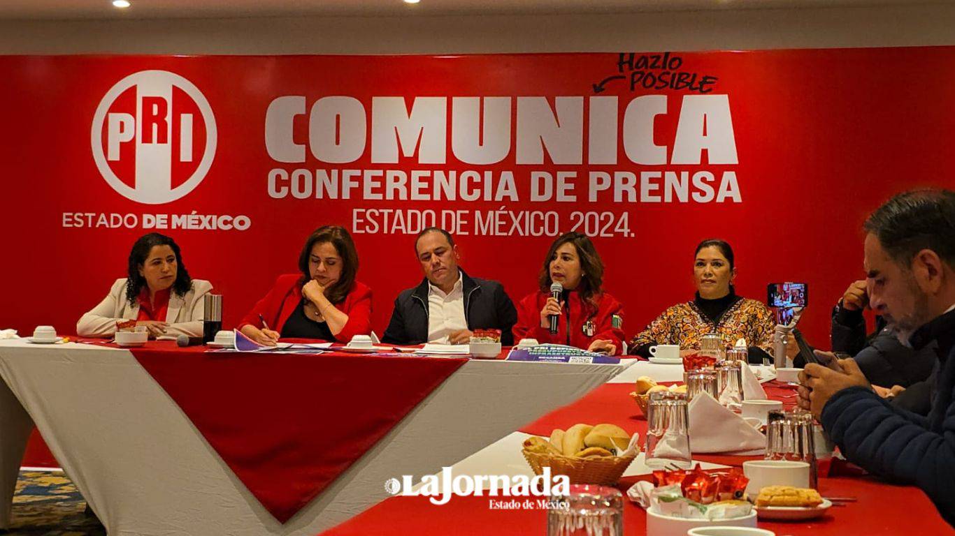 Conferencia de prensa del PRI para presentación de presupuesto en materia de salud