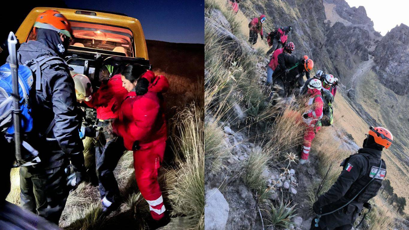 Rescate en volcán Iztaccíhuatl