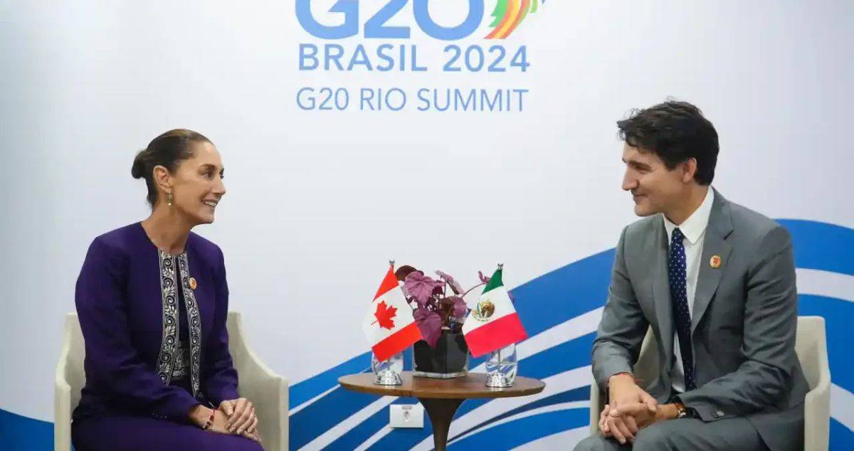 Justin Trudeau descarta sacar a México del T-MEC: Claudia Sheinbaum