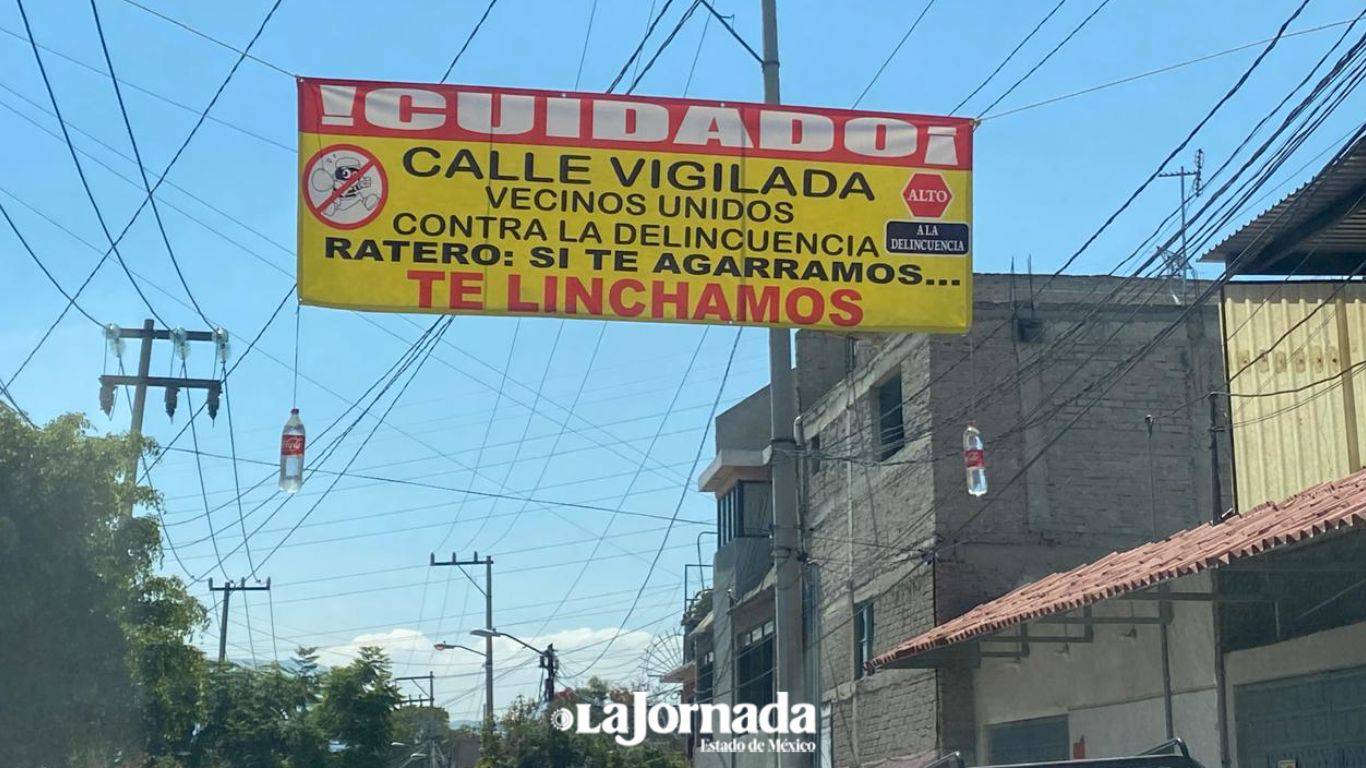 Vecinos de Chimalhuacán se revelan contra la delincuencia