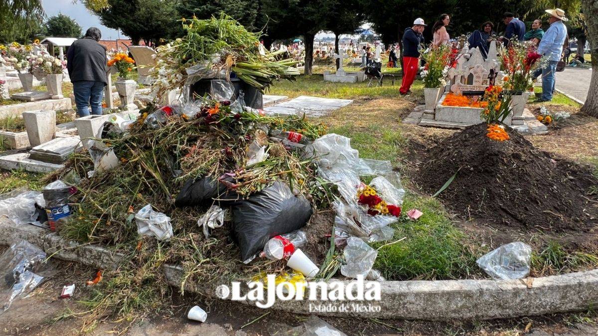 Basura, la otra cara del la celebración del Día de Muertos