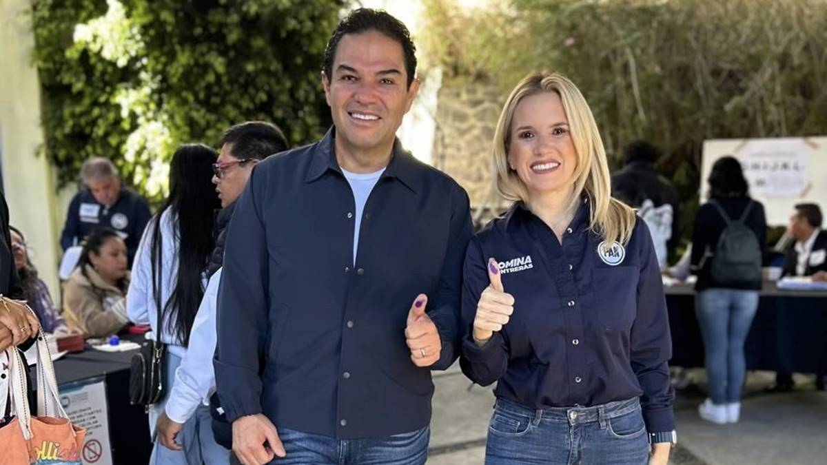 Enrique Vargas y Romina Contreras votan para renovar a la dirigencia nacional del PAN