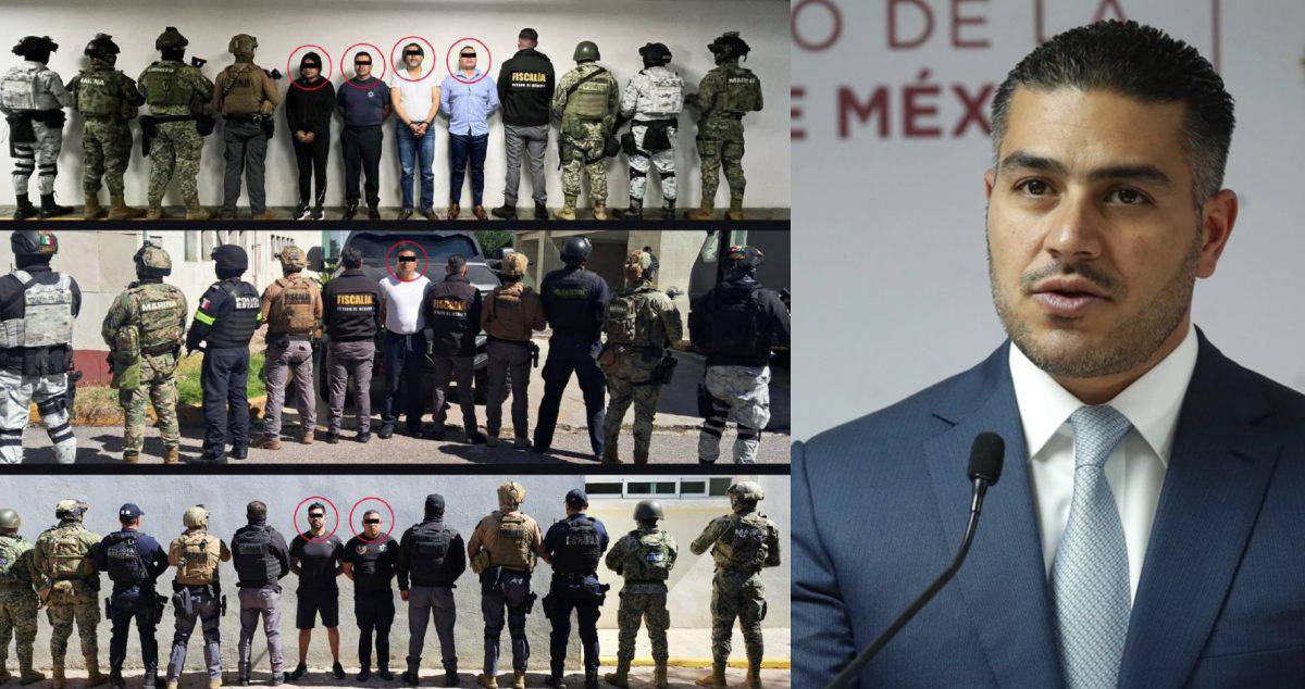 García Harfuch confirma 7 funcionarios del Edomex detenidos en megaoperativo